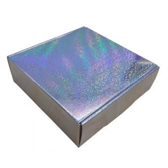 caja de regalo de papel holográfico