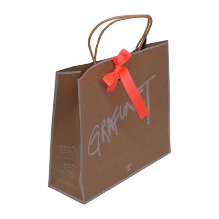 brown kraft paper shopping bag